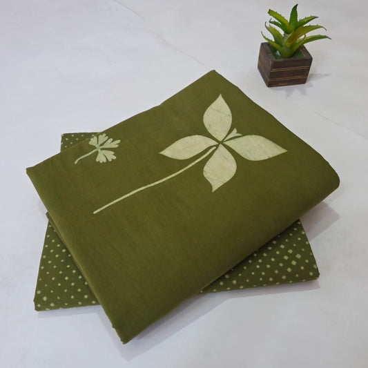 Pure Cotton Handblock Printed 2PC Top-Bottom Suit Set