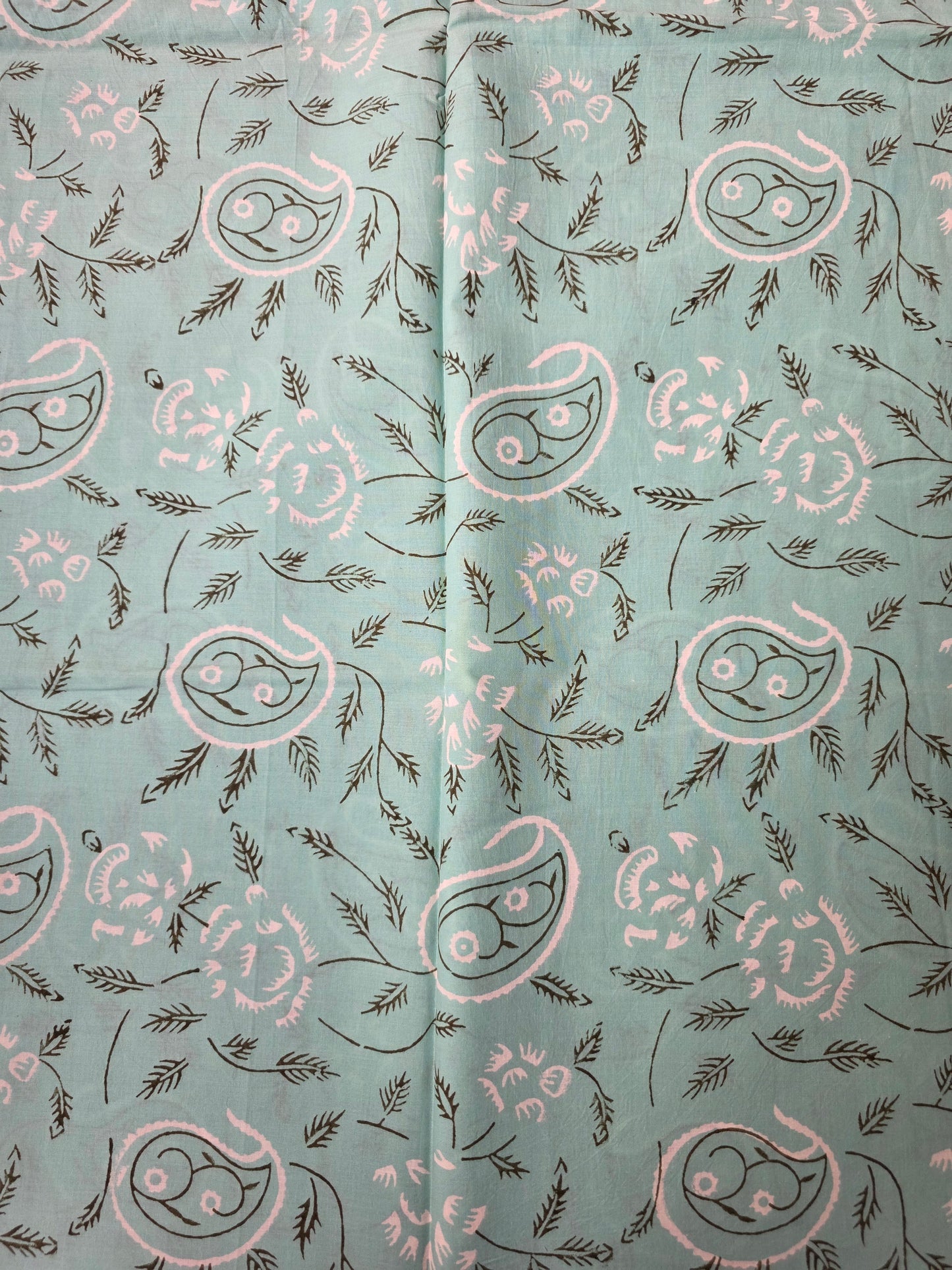 Pure Soft Cotton Handblock Printed Fabric