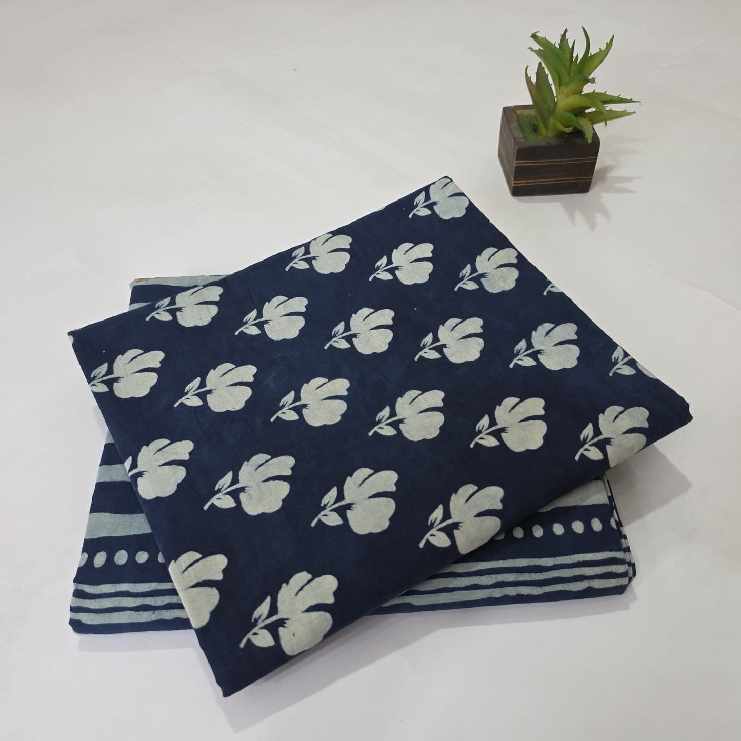 Pure Cotton Handblock Printed 2PC Top-Bottom Suit Set