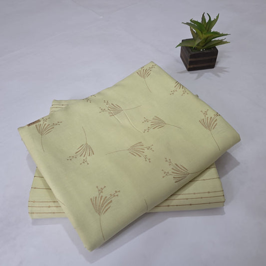 Pure Soft Cotton Handblock Printed 2PC Top-Bottom Suit Set