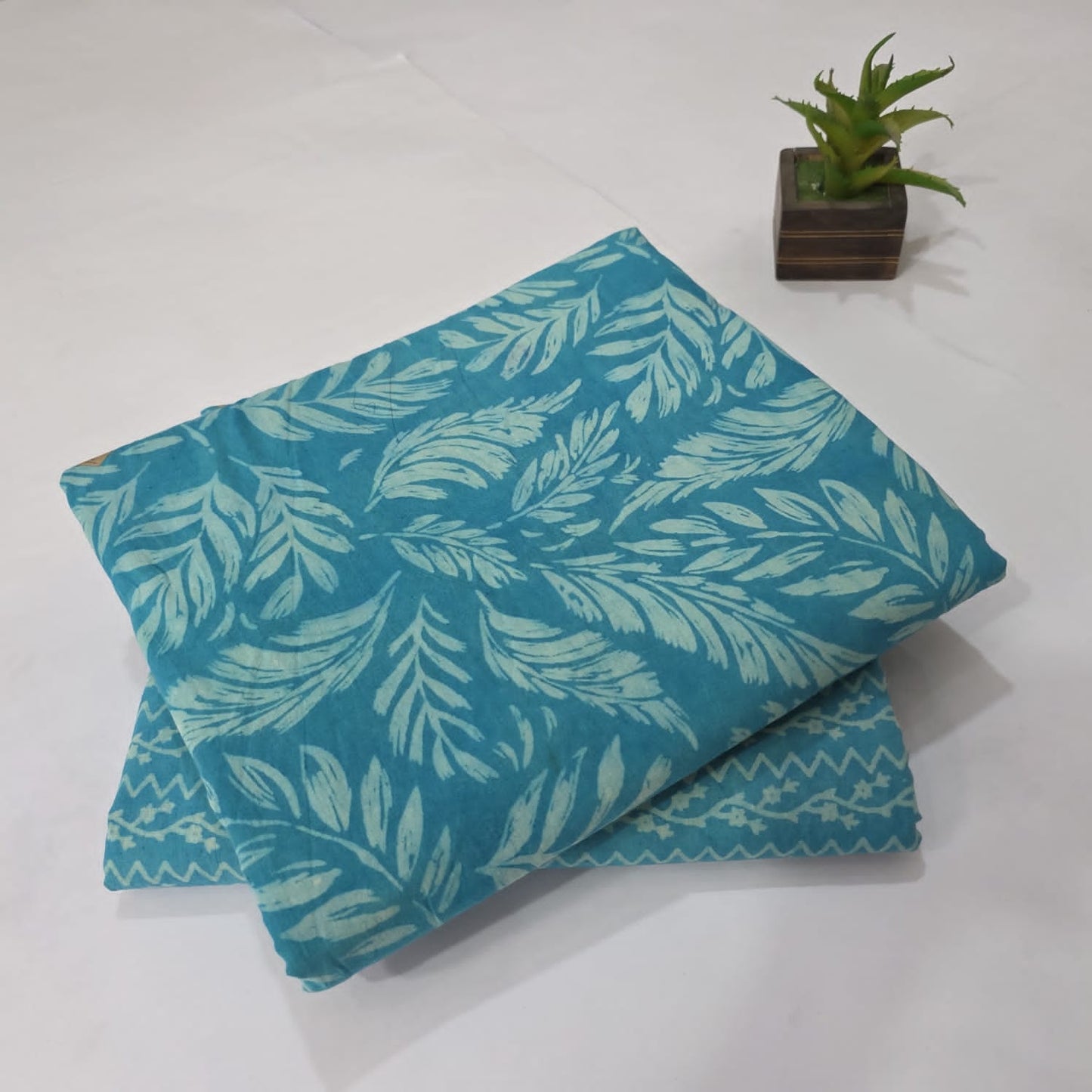 Pure Cotton Handblock Printed 2PC Top-Bottom Suit Set