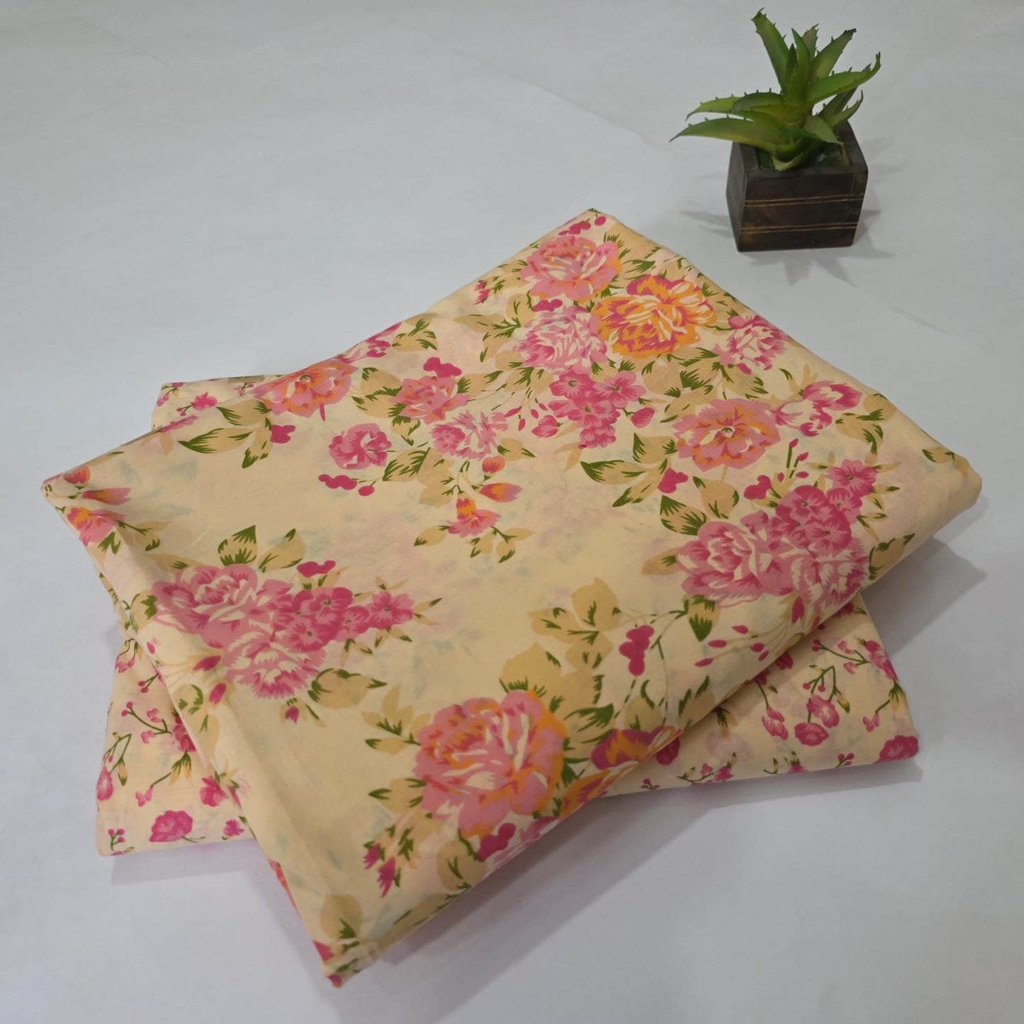 Pure Cotton Handblock Printed 2PC Top-Bottom Suit Set