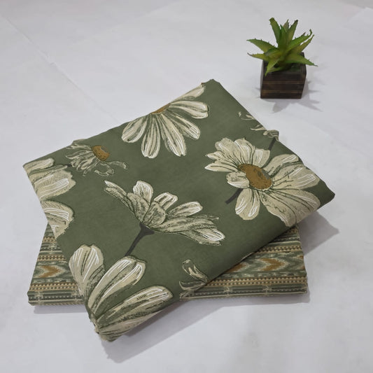 Pure Cotton Handblock Printed 2PC Top-Bottom Suit Set