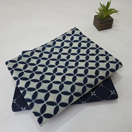 Pure Soft Cotton Handblock Printed 2PC Top-Bottom Suit Set