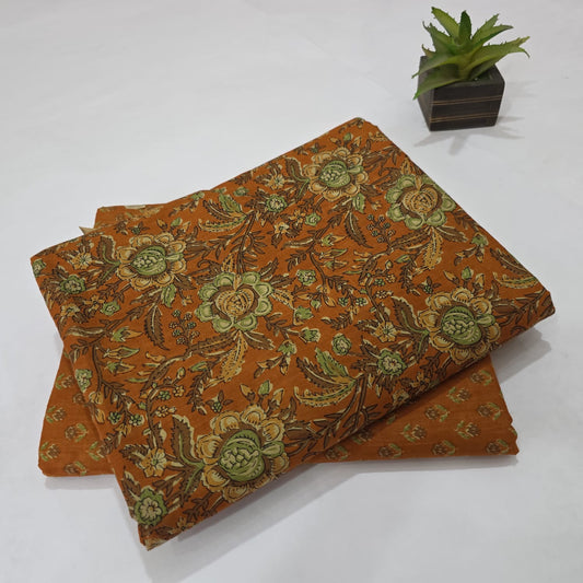 Pure Soft Cotton Handblock Printed 2PC Top-Bottom Suit Set