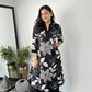 Premium Floral Fine Cotton Printed A-Line Pattern Kurti-Palazzo Set