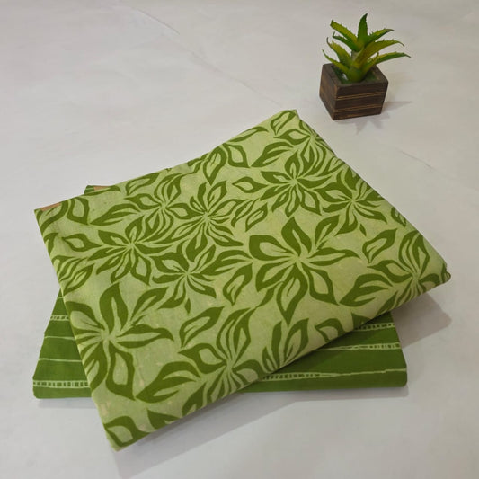 Pure Cotton Handblock Printed 2PC Top-Bottom Suit Set