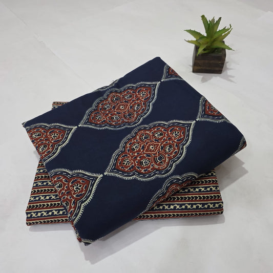 Pure Cotton Handblock Printed 2PC Top-Bottom Suit Set