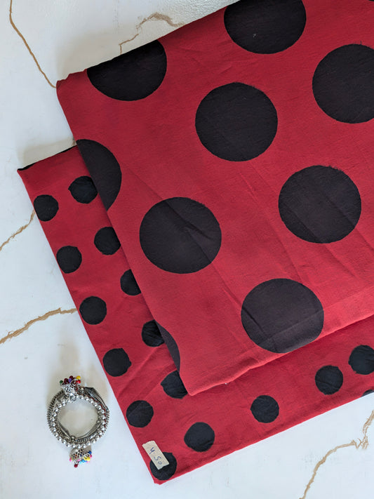 Pure Soft Cotton Handblock Printed 2PC Top-Bottom Suit Set (2.50 Meter Each)