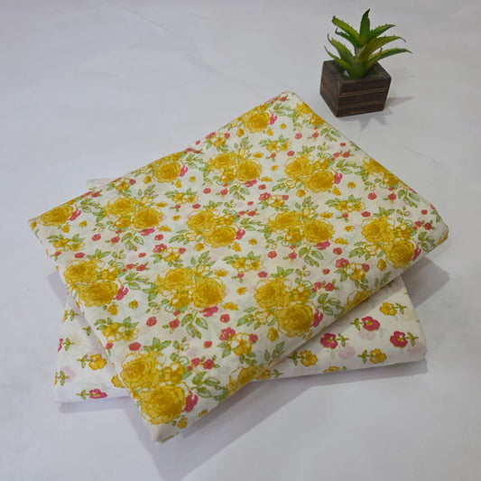 Pure Cotton Handblock Printed 2PC Top-Bottom Suit Set