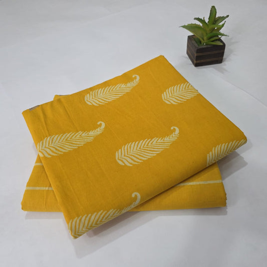 Pure Soft Cotton Handblock Printed 2PC Top-Bottom Suit Set