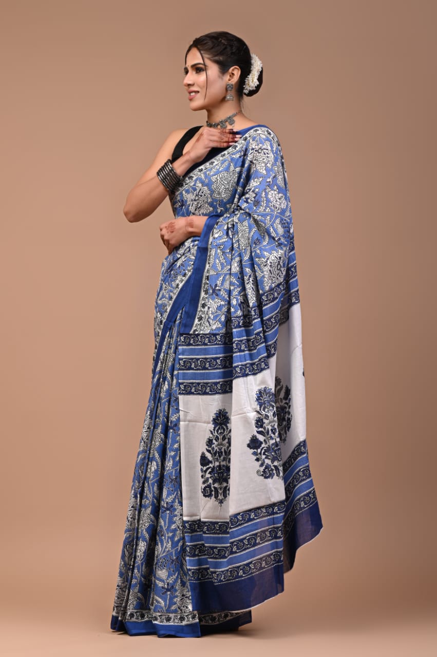 Pure Soft Cotton Saree With Blouse Piece