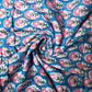 Pure Soft Mulmul Cotton Handblock Printed Fabric