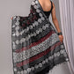 Pure Cotton Linen Handblock Printed Saree With Blouse