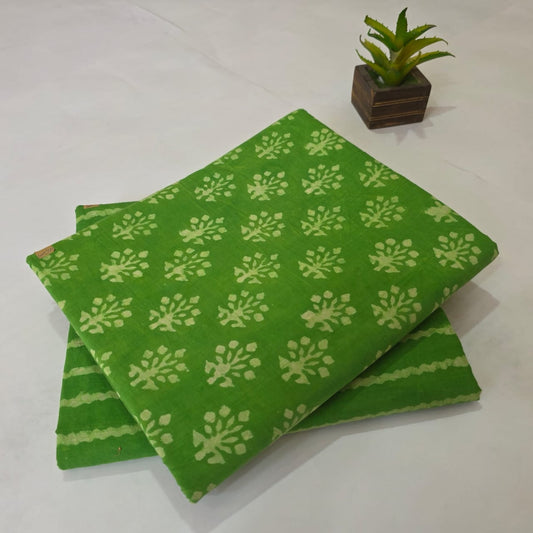 Pure Cotton Handblock Printed 2PC Top-Bottom Suit Set