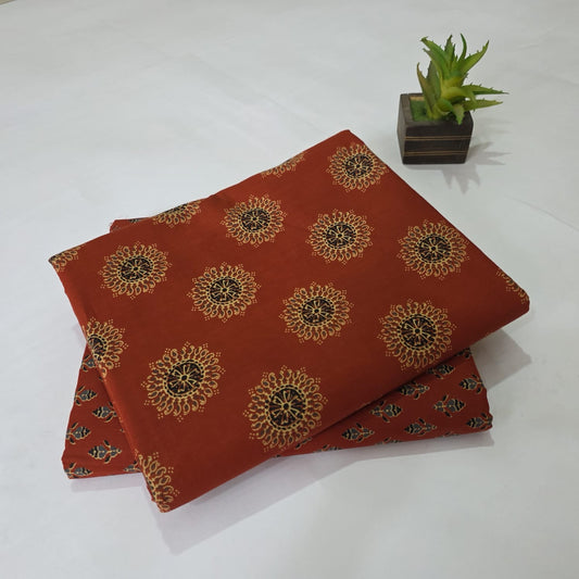 Pure Cotton Handblock Printed 2PC Top-Bottom Suit Set