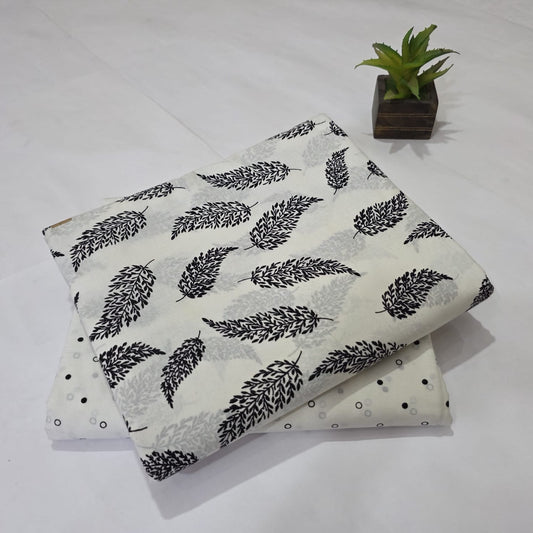 Pure Cotton Handblock Printed 2PC Top-Bottom Suit Set