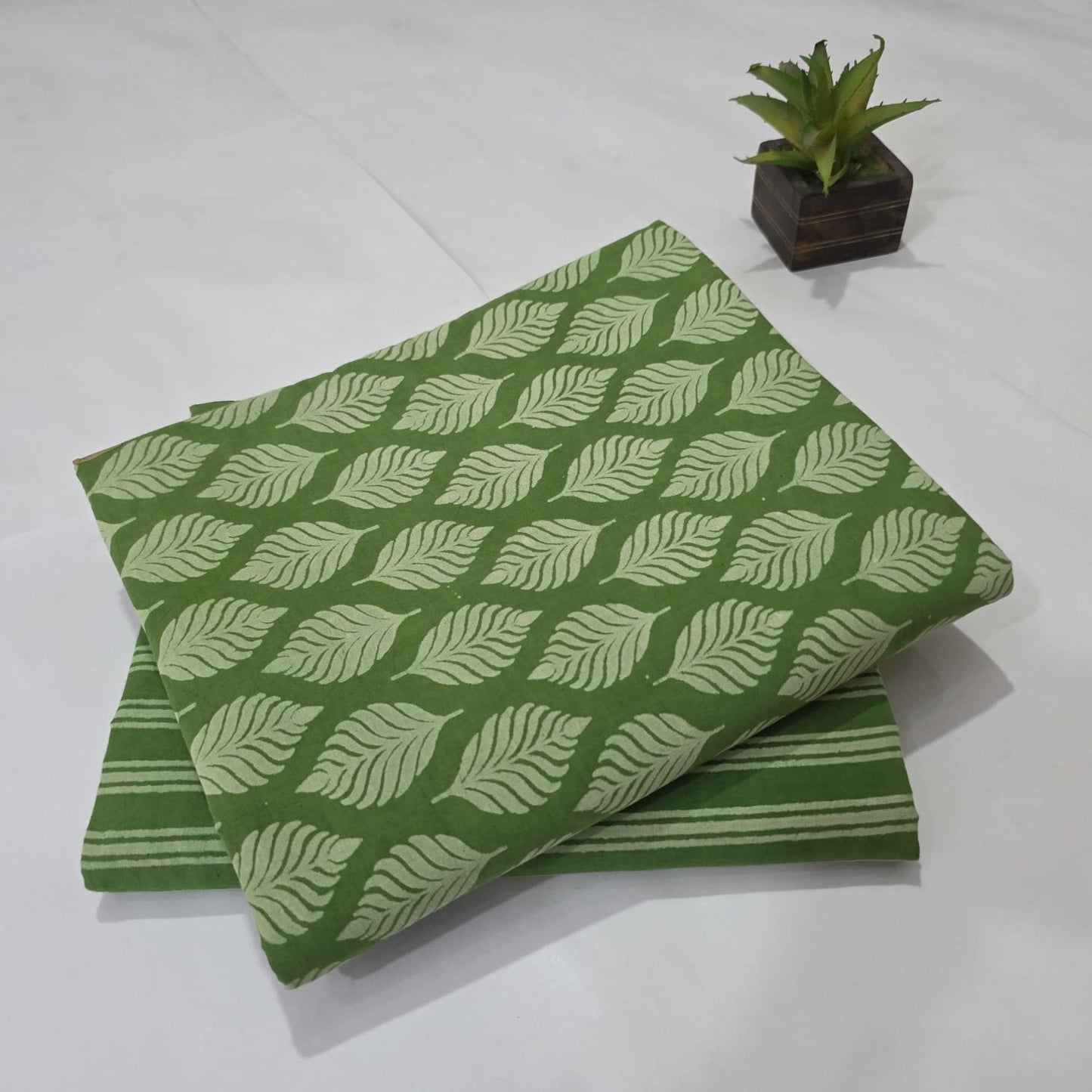 Pure Cotton Handblock Printed 2PC Top-Bottom Suit Set