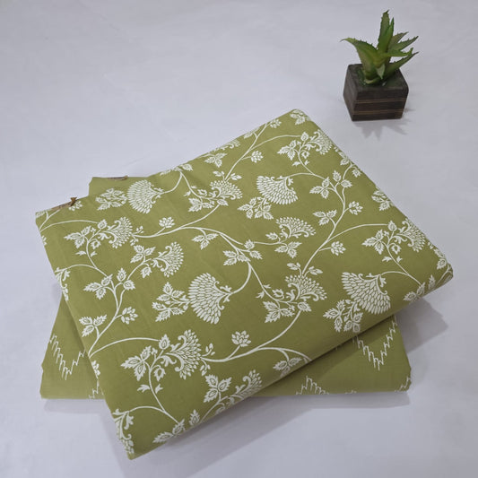 Pure Soft Cotton Handblock Printed 2PC Top-Bottom Suit Set