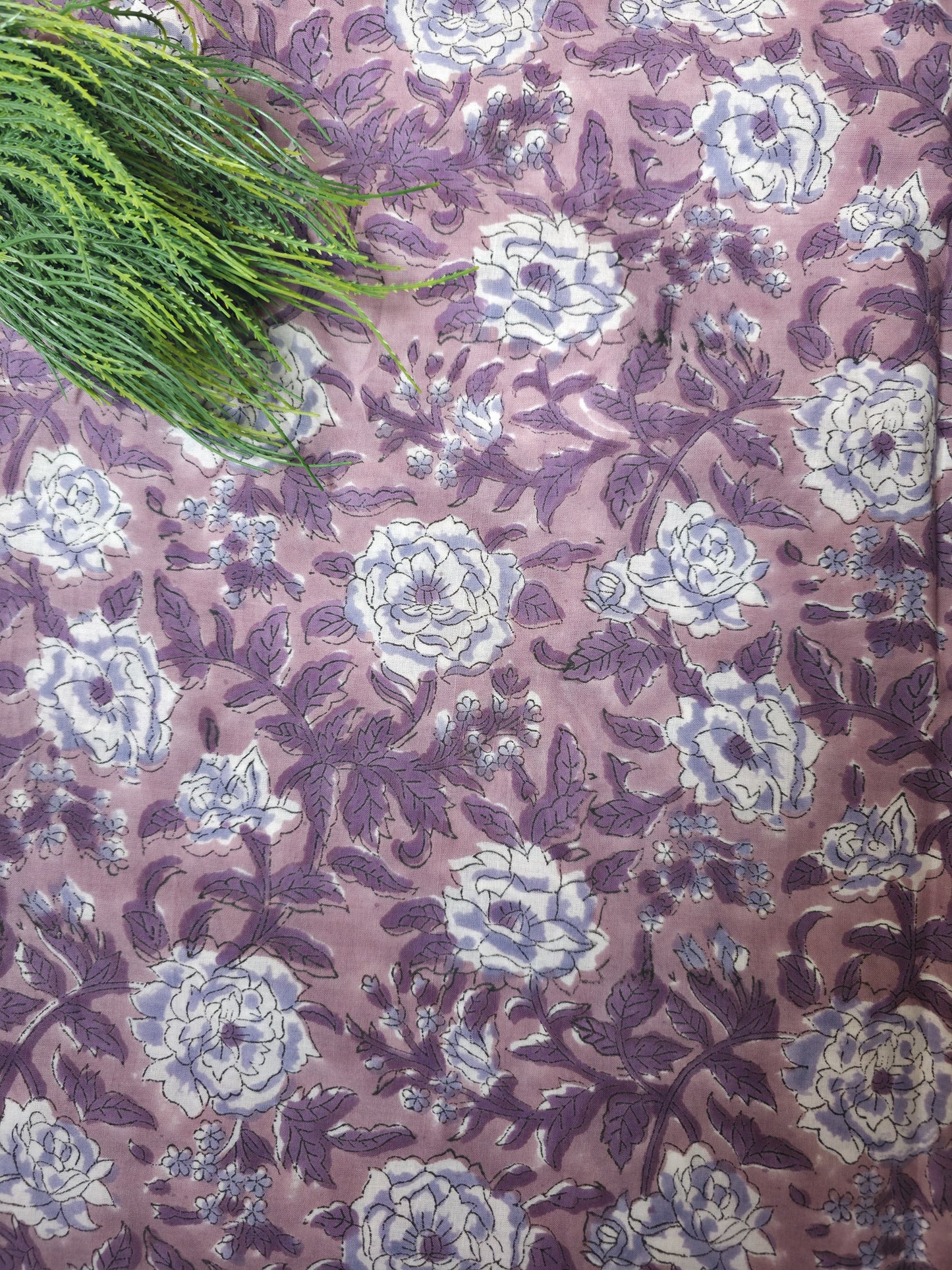 Pure Soft Cotton Handblock Printed Fabric