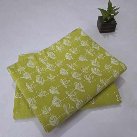 Pure Soft Cotton Handblock Printed 2PC Top-Bottom Suit Set