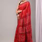 Pure Soft Cotton Handblock Printed Saree With Blouse