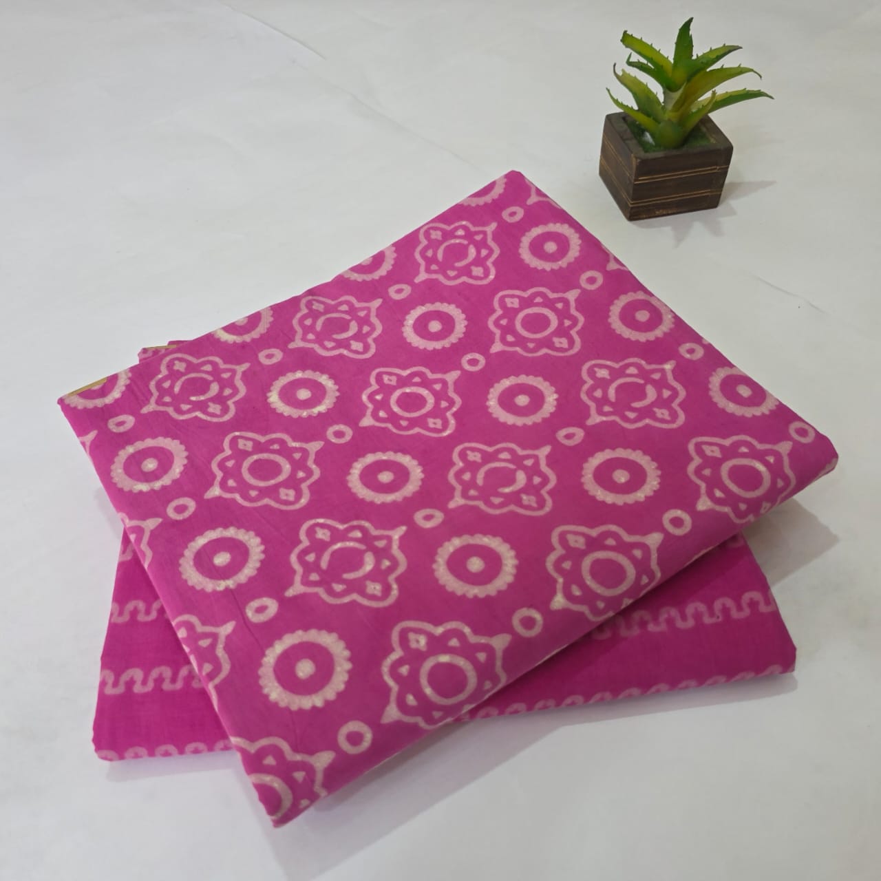 Pure Cotton Handblock Printed 2PC Top-Bottom Suit Set