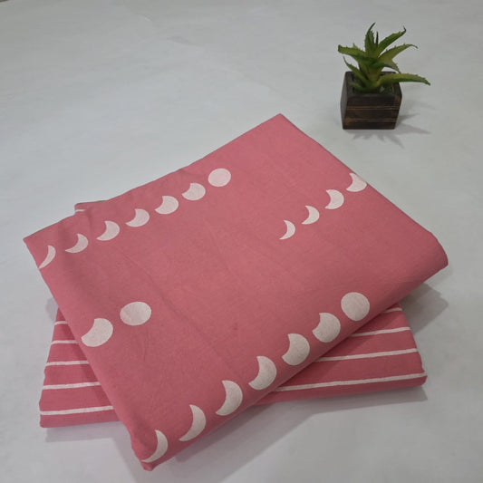 Pure Soft Cotton Handblock Printed 2PC Top-Bottom Suit Set