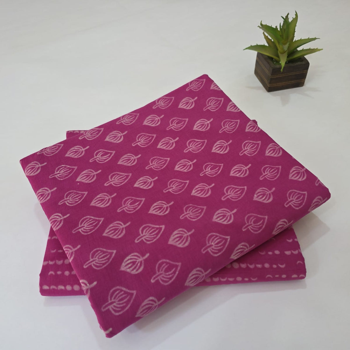 Pure Soft Cotton Handblock Printed 2PC Top-Bottom Suit Set