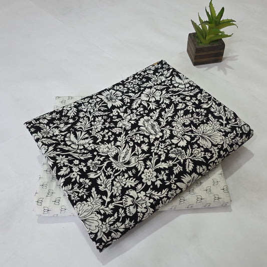 Pure Cotton Handblock Printed 2PC Top-Bottom Suit Set