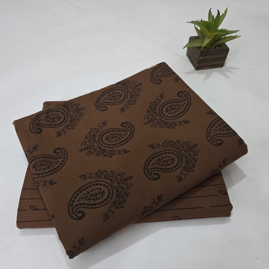 Pure Soft Cotton Handblock Printed 2PC Top-Bottom Suit Set