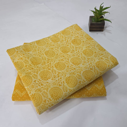 Pure Cotton Handblock Printed 2PC Top-Bottom Suit Set