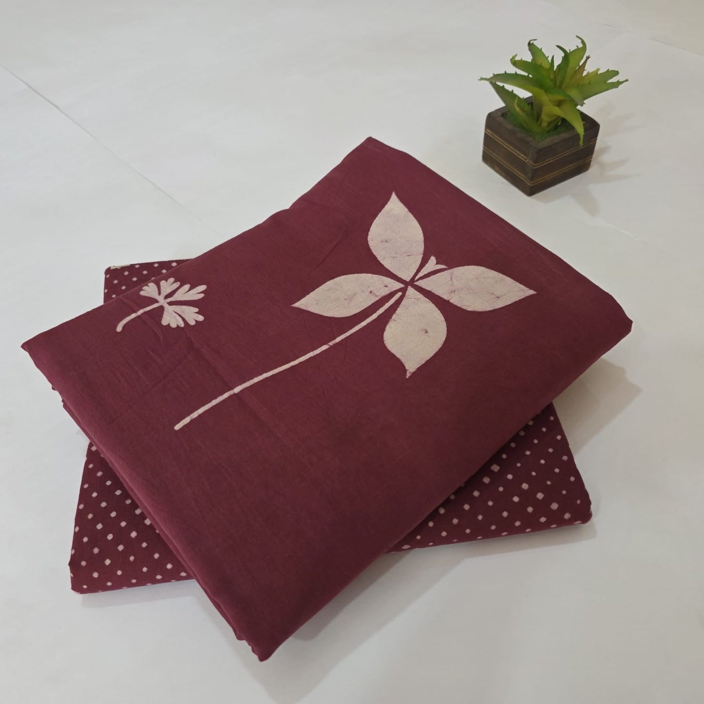 Pure Cotton Handblock Printed 2PC Top-Bottom Suit Set