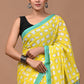 Pure Soft Cotton Handblock Printed Saree With Blouse