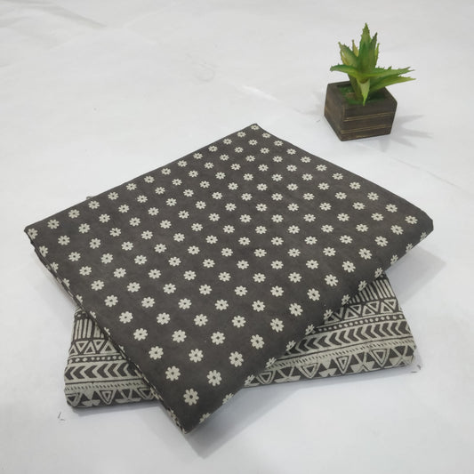 Pure Cotton Handblock Printed  2PC Top-Bottom Set
