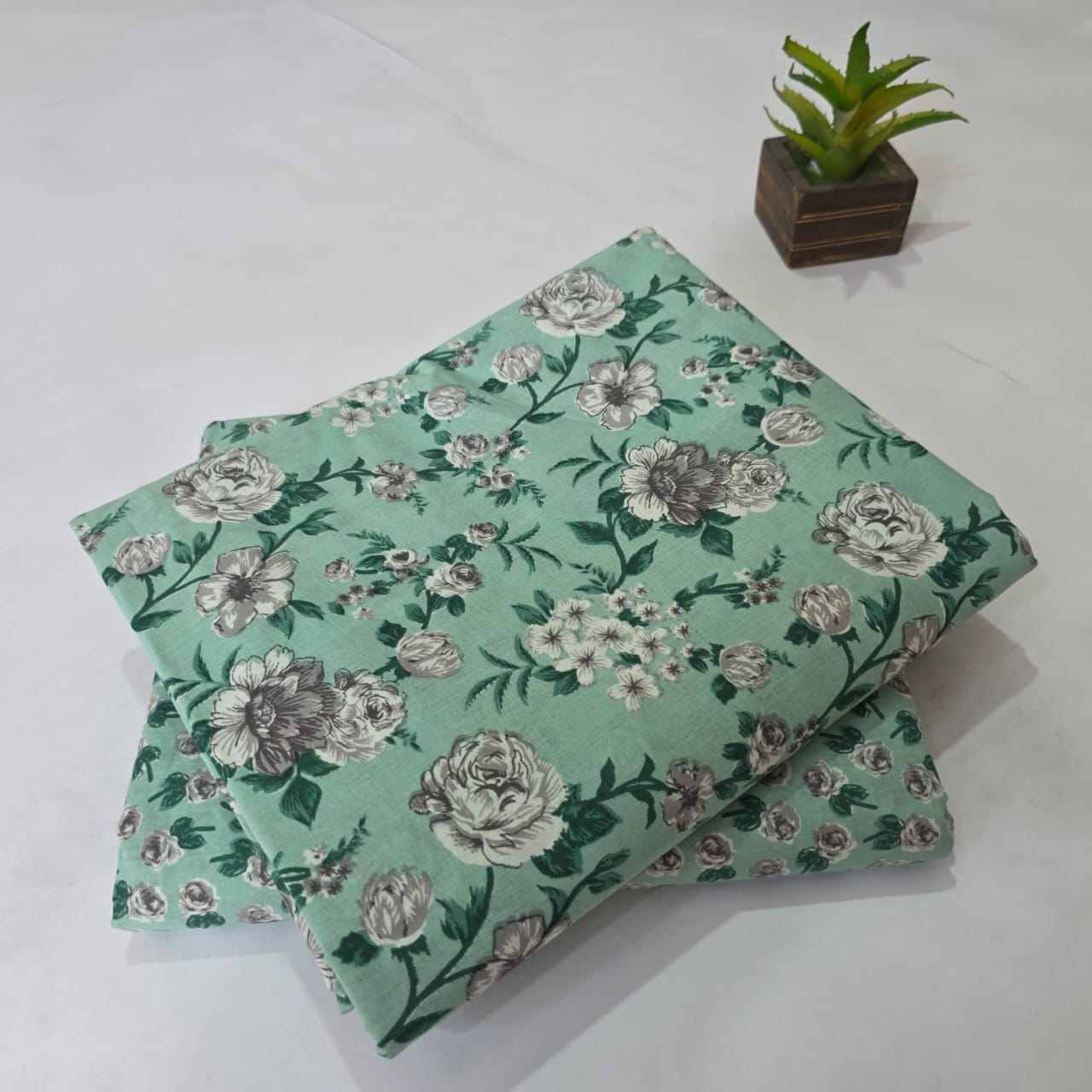Pure Cotton Handblock Printed 2PC Top-Bottom Suit Set