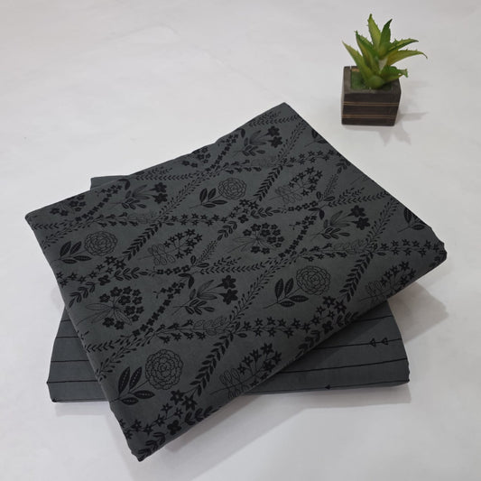Pure Soft Cotton Handblock Printed 2PC Top-Bottom Suit Set