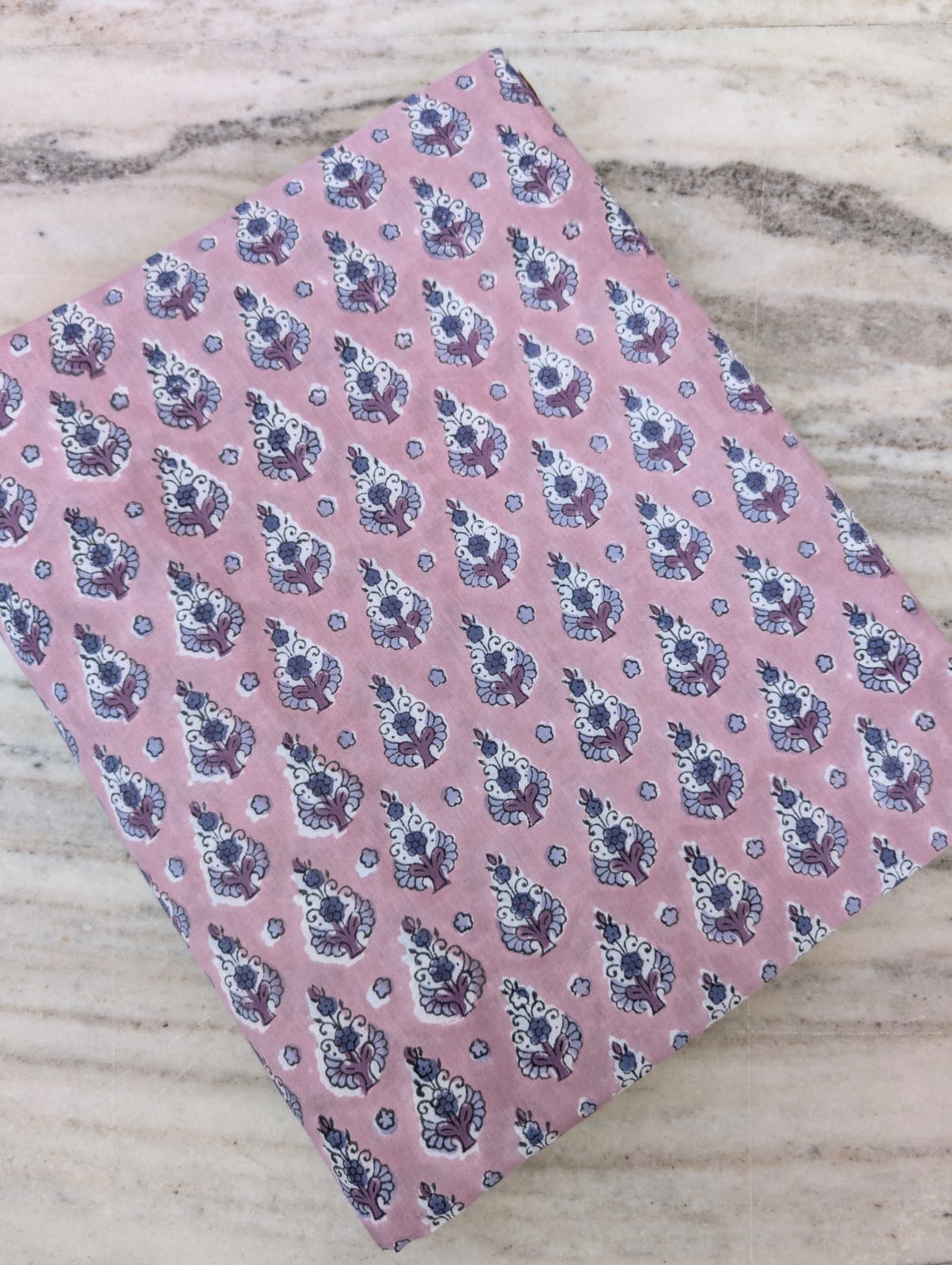 Pure Soft Cotton Handblock Printed Fabric