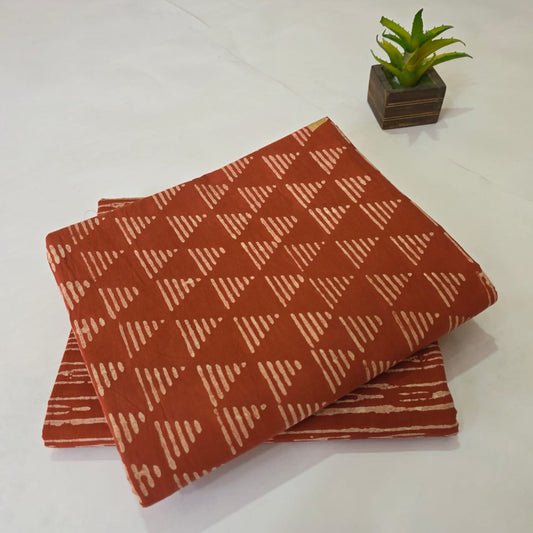 Pure Cotton Handblock Printed 2PC Top-Bottom Suit Set