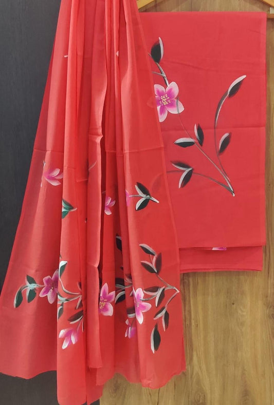 Pure Soft Cotton Hand Block Printed Suit Set