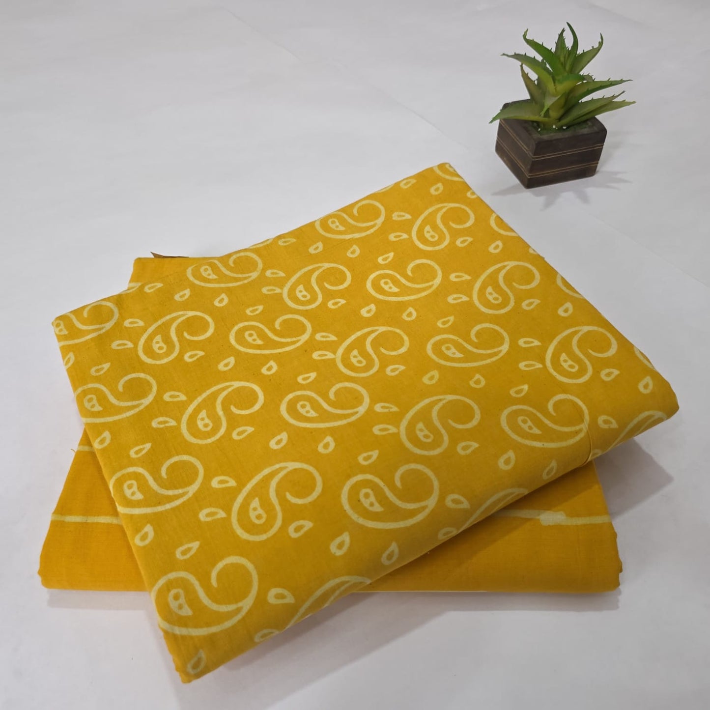Pure Soft Cotton Handblock Printed 2PC Top-Bottom Suit Set