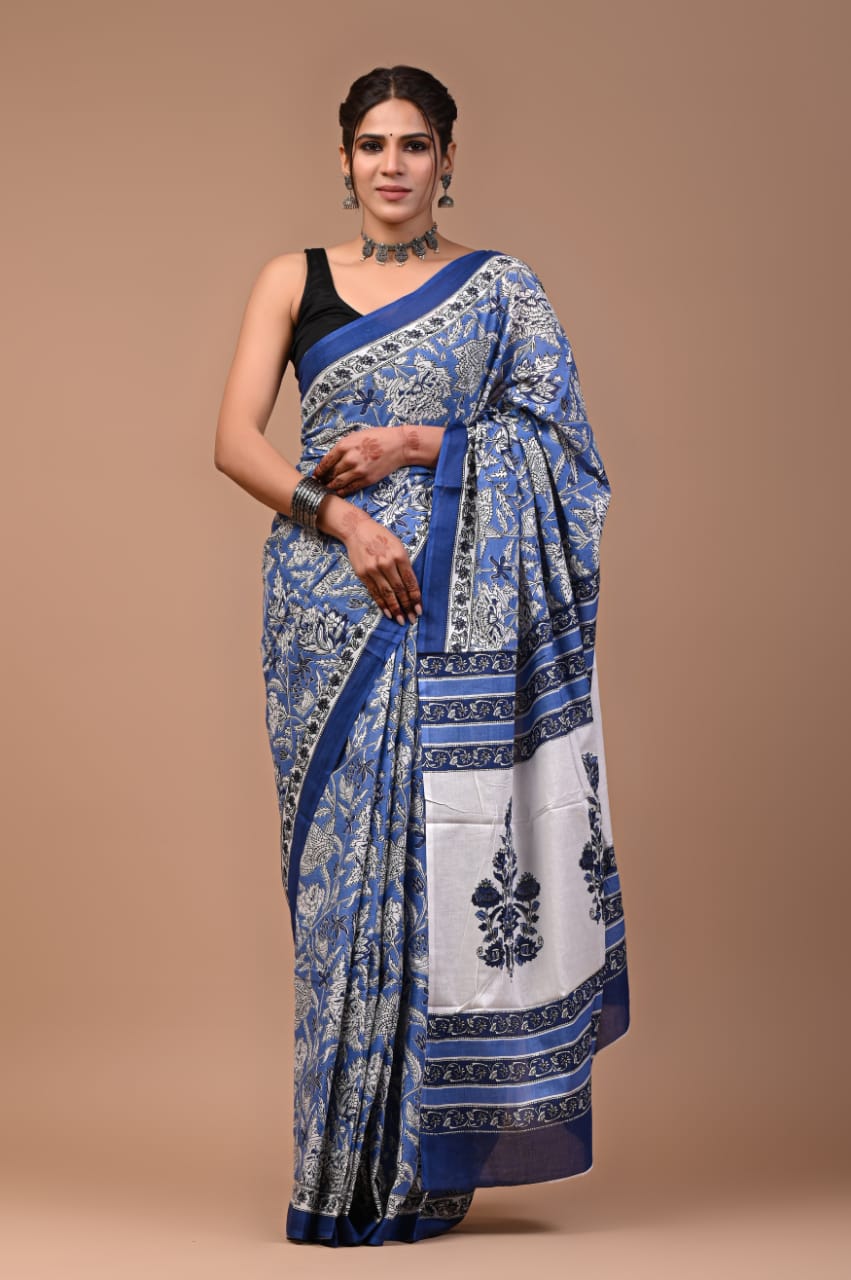 Pure Soft Cotton Saree With Blouse Piece