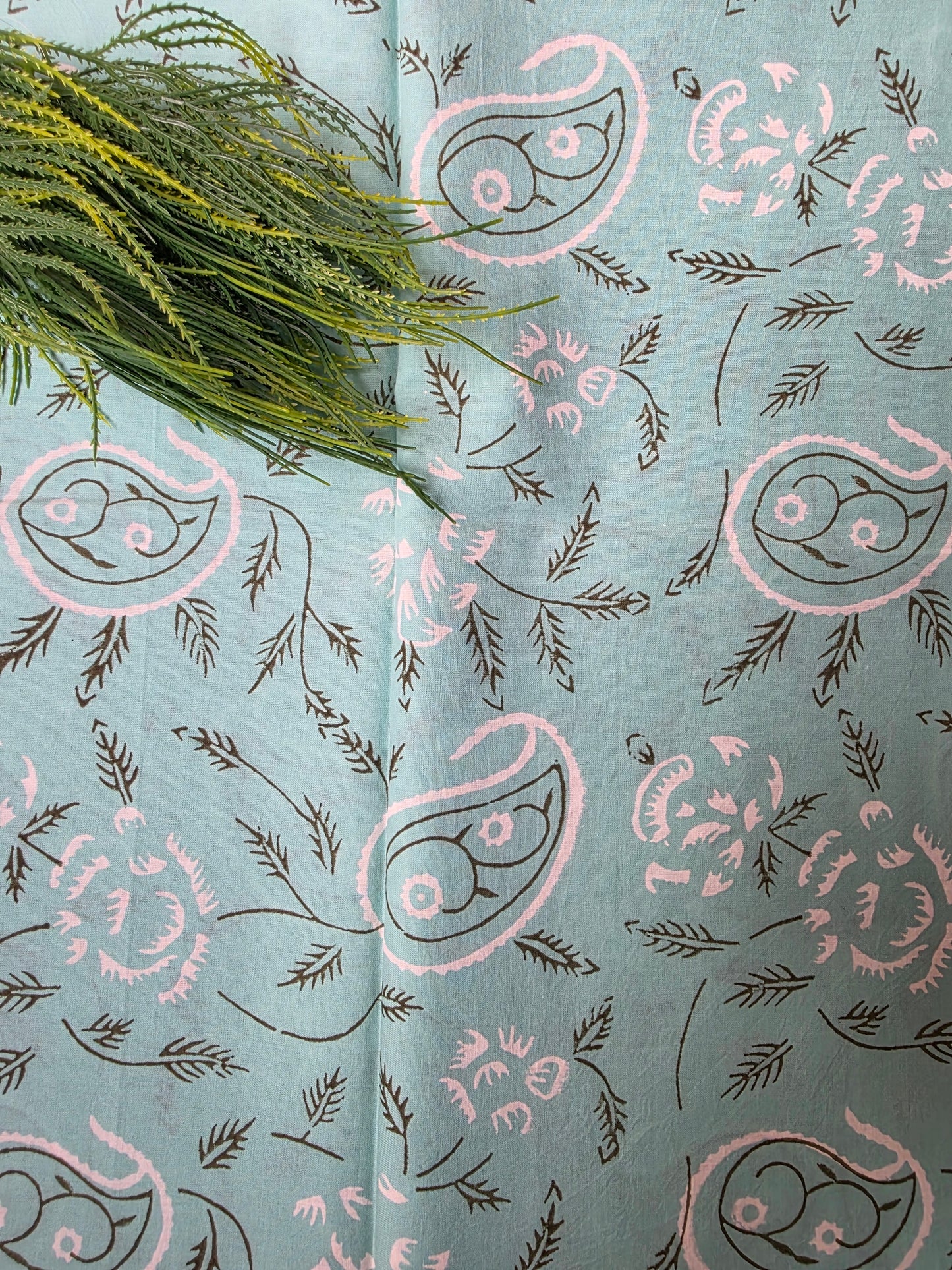 Pure Soft Cotton Handblock Printed Fabric