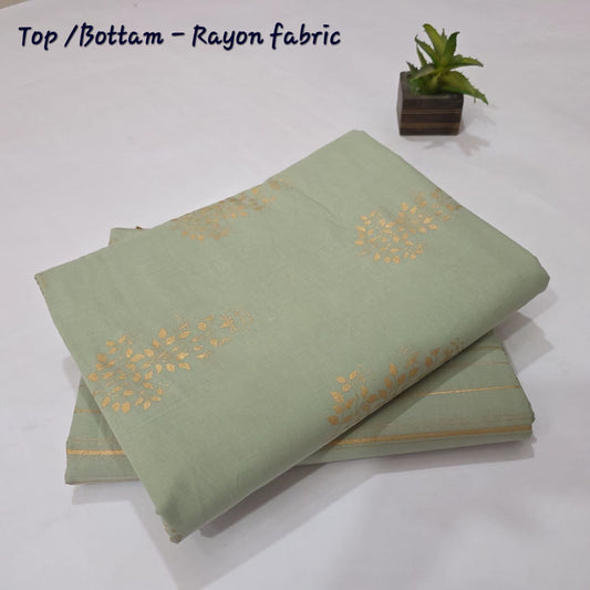 Pure Soft Cotton Handblock Printed 2PC Top-Bottom Suit Set