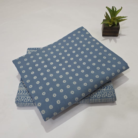 Pure Cotton Handblock Printed 2PC Top-Bottom Suit Set