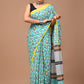 Pure Soft Cotton Handblock Printed Saree With Blouse