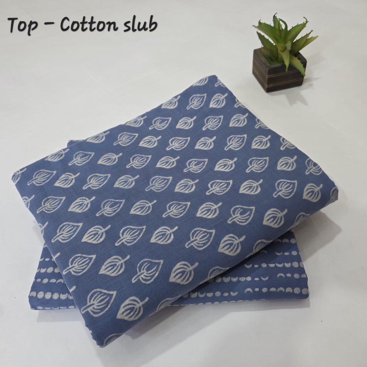 Pure Soft Cotton Handblock Printed 2PC Top-Bottom Suit Set