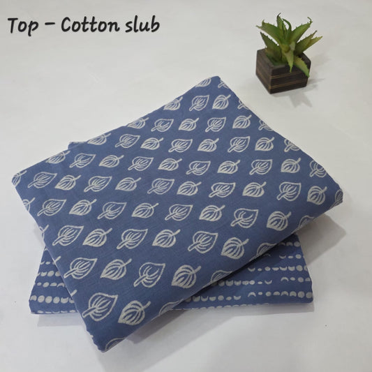 Pure Soft Cotton Handblock Printed 2PC Top-Bottom Suit Set