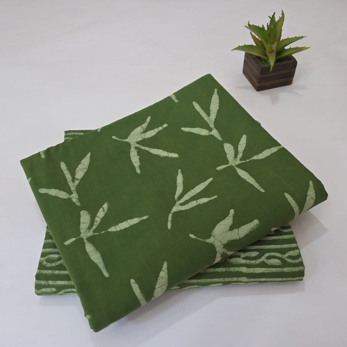 Pure Soft Cotton Handblock Printed 2PC Top-Bottom Suit Set