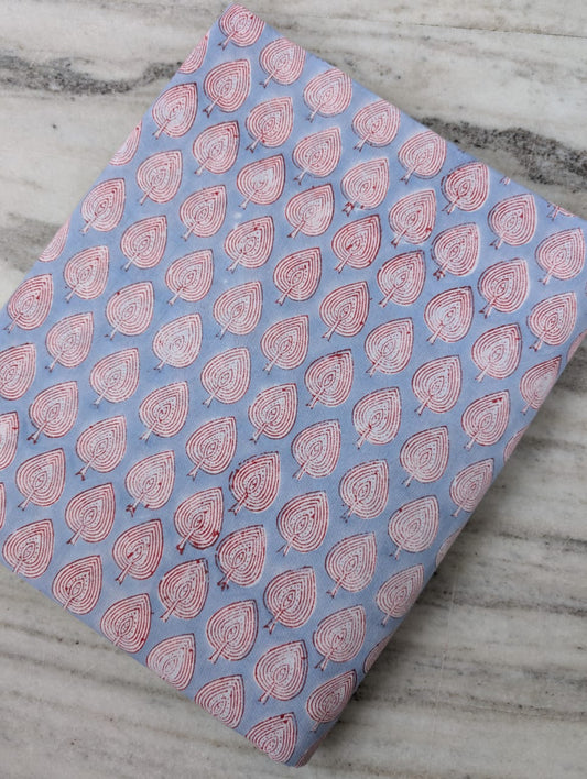 Pure Soft Cotton Handblock Printed Fabric